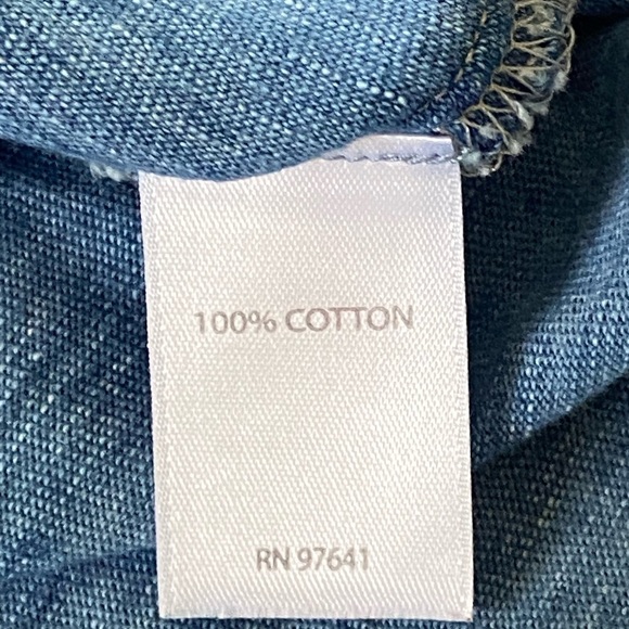 Pure Jill Indigo Cowl Neck Tunic Top Minimalist Chic Loungewear Relaxed Fit - Picture 4 of 11